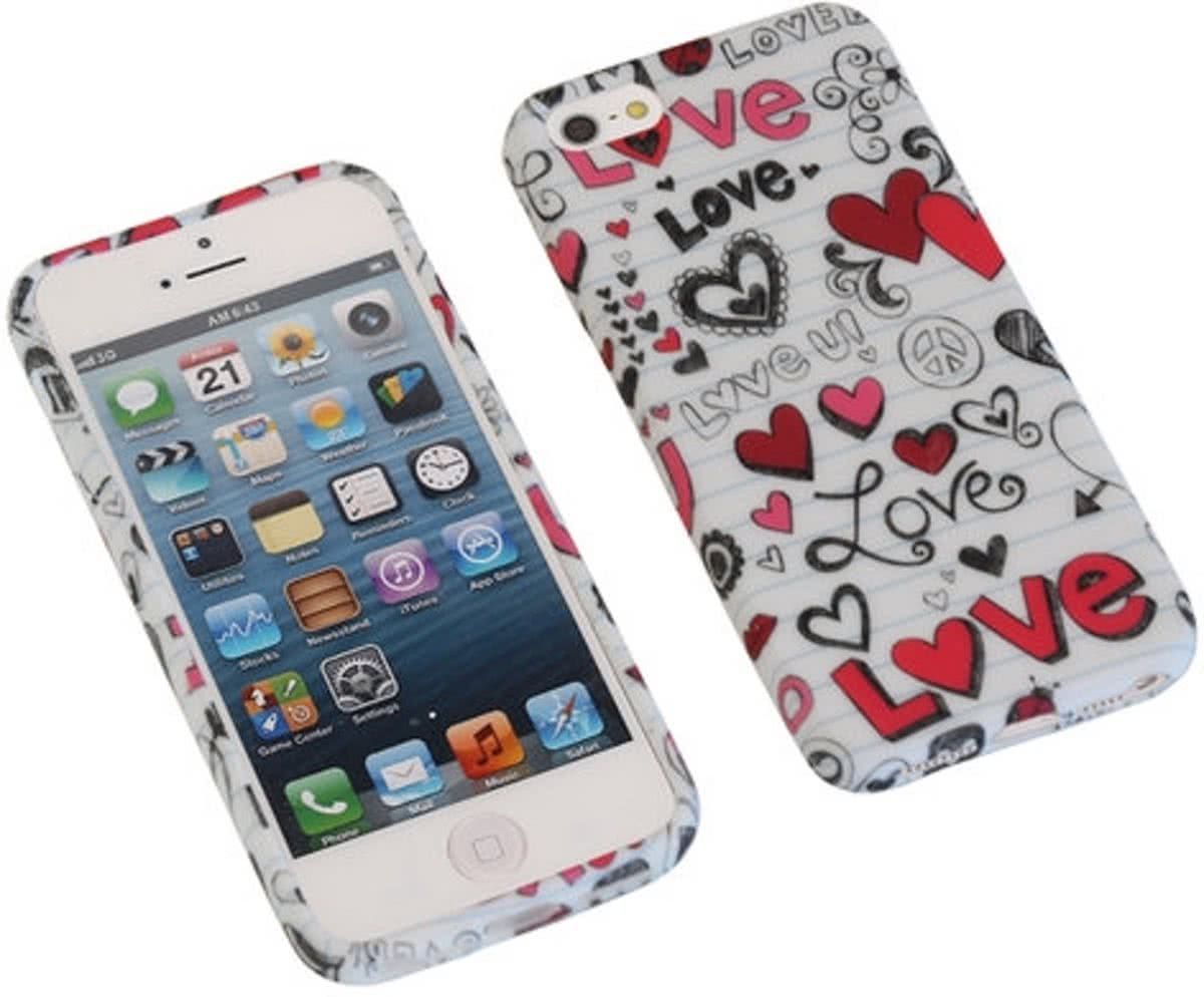 Best Cases Love TPU back case cover hoesje voor Apple iPhone 5 / 5s / SE