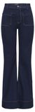 ONLY Onlcypress Rinse Hw Pocket Flare Dnm Pim jeans évasées - bleu foncé