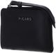 PICARD Leren portemonnee Fold in 1 Wallet Black zwart