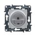 Legrand 398266 Niloé Step Mini-USB-laadstekker, 3 A, 15 W, samenstelbaar, aluminiumkleuren