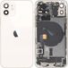 Apple iPhone 12 Batterijklep, Met Middenbehuizing, Complete Onderdelen, Wit, Premium Swap