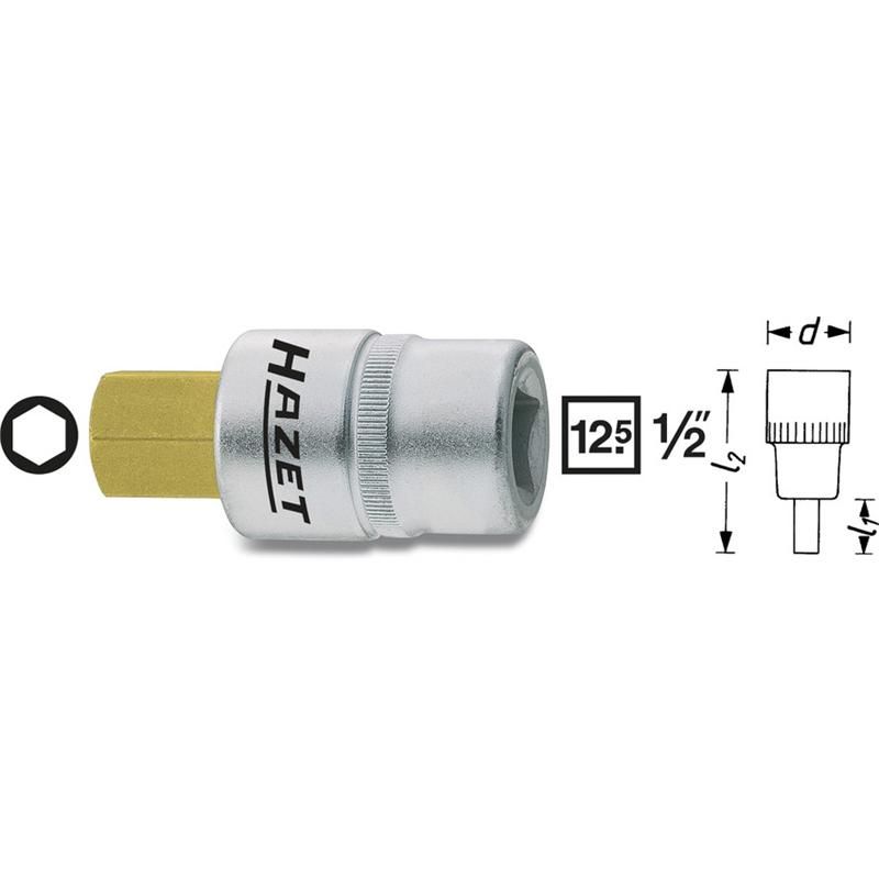 HAZET 986-5 - Moerdraaier stukken - staal - 72 g