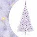 vidaXL Kunstkerstboom met 300 LED Wit 210 cm PVC en Staal