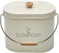 Guillouard Compostemmer – 7 L – Ovaal – Beige – Met Deksel en Koolstoffilter – Keukencompost