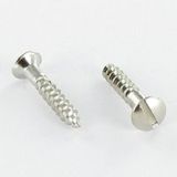 Vis Bois Laiton Chrome Tête Fraisée Bombée Tfb Fendue 3x25 Microvis-10 Pièces