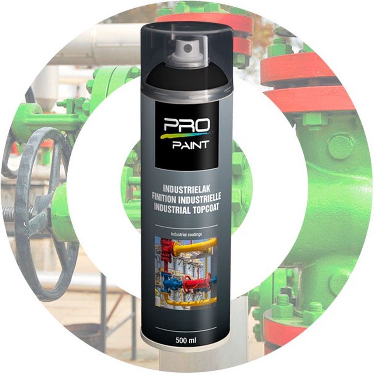 Ivana Spuitverf Diepzwart mat RAL9005 (500ml) - Zwart