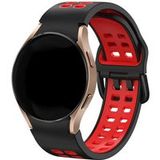 Samsung Galaxy Watch 6 - 44mm bracelet de sport carré (Noir/Rouge)