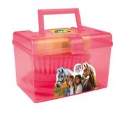 LENA Reinigingsbox met accessoires, hobby horsing, paardenverzorgingsset voor kinderen