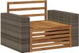 vidaXL Banc de jardin Métal Naturel
