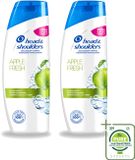 Head & Shoulders Apple Fresh Shampoo Anti-roos - 1 litre - Emballage en vrac - 2 pièces