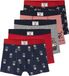 Vertbaudet Set met 5 stretch boxers "piraten" voor jongens