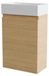 Meuble bas pour lavabo - Monté au mur - Avec 2 portes à fermeture douce - Espace de rangement avec lavabo - Bois massif - 68 x 39 x 22 cm