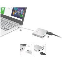 j5create JUA365 - Videoadapter - USB-C naar HDMI - 20 cm - Zilver
