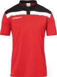 Uhlsport Offense 23 Polo Heren - Rood / Zwart / Wit | Maat: M