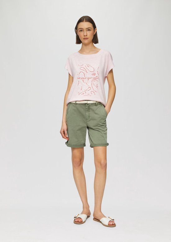 s.Oliver - Broek - Maat 38 - Vrouwen - 7369 GREEN