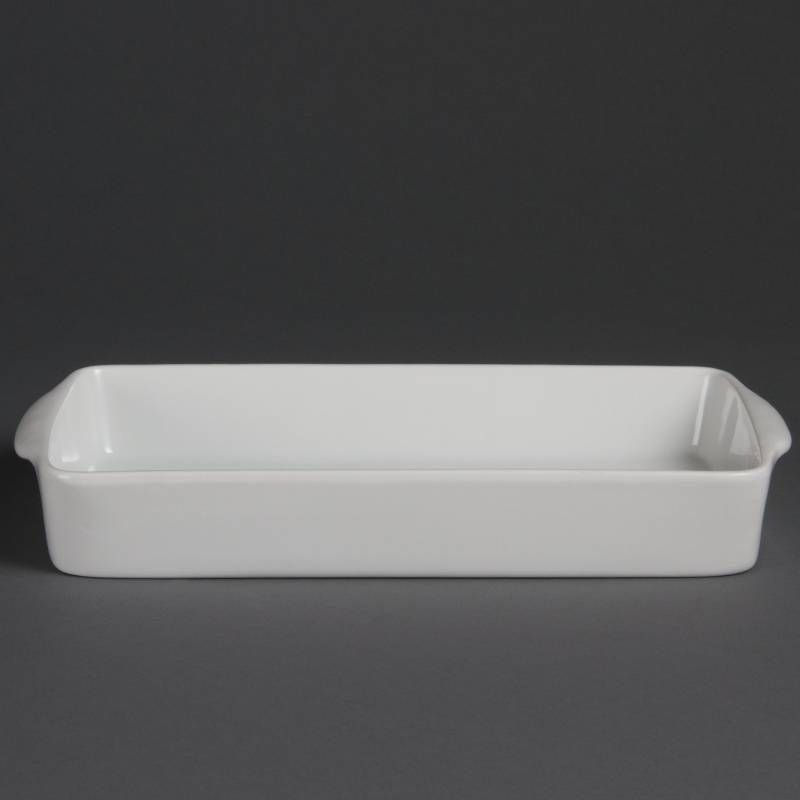Olympia Witte Ovenschaal Rechthoekig 32 x 17 cm - 6 stuks