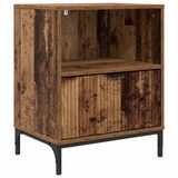vidaXL Nachtkastje Oud hout 49 x 36 x 61 cm Bewerkt hout