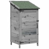vidaXL Tuinhuis, grijs, 59 x 56 x 113,5 cm, massief hout van vuren