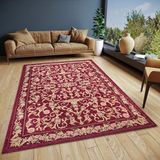 Hanse Home Assia Design tapijt, oosters - plat weefsel, oosters bloemenpatroon, antislip onderkant, klassiek hoogwaardig geweven voor woonkamer, slaapkamer, eetkamer, hal - rood, 120 x 180 cm