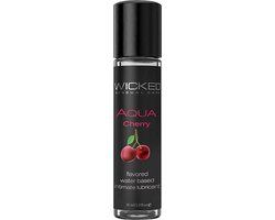 Wicked - Aqua glijmiddel kersen smaak 30 ml