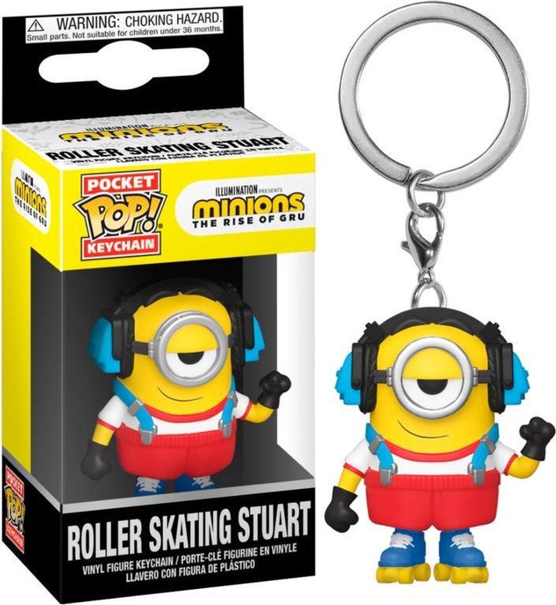 Funko Pocket POP keychain Minions 2 Roller Skating Stuart - 0889698477970
