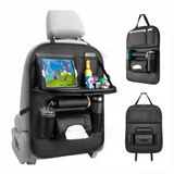 JustValue Luxe Autostoel Organizer - Tablet Houder - Auto Tafel - Zwart
