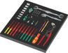 Wera 05150153001 9753 Kraftform Kompakt Service Set 1 Jeu d'outils en mousse - 45 pièces