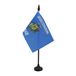 AZ FLAG Tafelvlag Wisconsin 15x10 cm Polyester 100D Plastic Voet