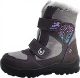 Lurchi Kerlin-Tex S chaussures enfant fille bottes d'hiver chaussure à scratch violet loisir
