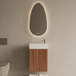 Boss & Wessing BWS Toiletmeubel Set Riga Walnoot 40 cm Fontein Glans Wit