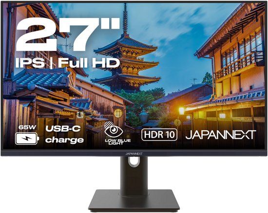 JAPANNEXT Bureaumonitor 27 inch FULL HD 100 Hz IPS JN-IPS27FHDR-C65W-HSP