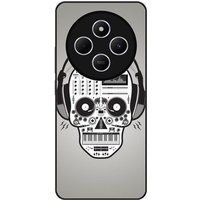Xiaomi Redmi 14C Versterkt Hard Hoesje - Skull Music Ontwerp