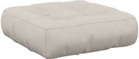 vidaXL Zitkussen VIANEN 100% Polyester Wit 50 x 50 x 12 cm