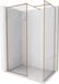 Mexen Kioto-XF Paroi de douche à l'italienne avec cadre 130x110 cm, transparent 10 mm, cuivre brossé