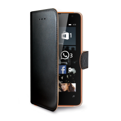 Celly Wally zwart / Lumia 430