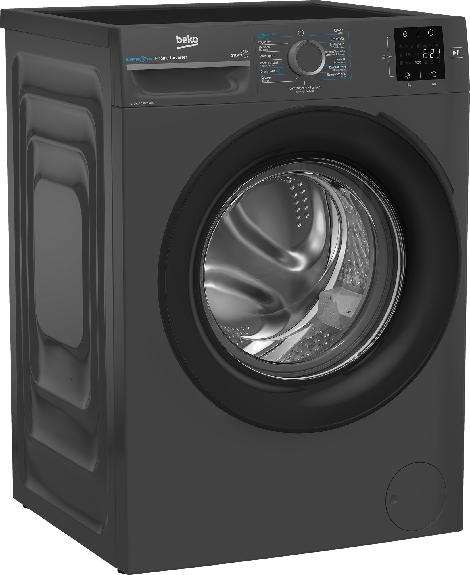 Beko BM3WFT3841A - Wasmachine - Voorlader - 8 kg - 1400 rpm - A