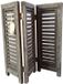 Dutch Mood volet 3 panneaux noir 52 cm