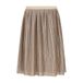 Like Flo midi plissé rok met glitters - goud