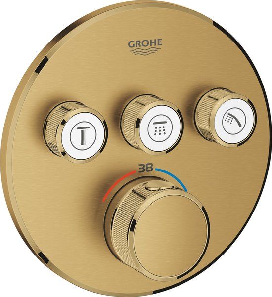 GROHE Grohtherm Smartcontrol Douche Opbouwdeel Rond 15,8x4,3 cm Cool Sunrise Geborsteld