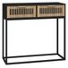 VidaXL Wandtafel 80x30x75 cm bewerkt hout en ijzer zwart