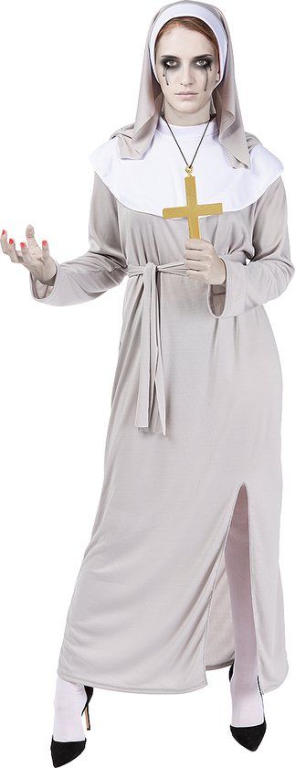 Funidelia | Zombie Nonnen Kostuum XL - Wit - Halloween - Vrouwen