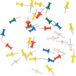 Humbert Pushpins - 35 Pieces - Colored