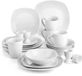 Happyment Happiq Exquisite Dinerborden - 20 delig - 4 persoons - Wit Keramisch