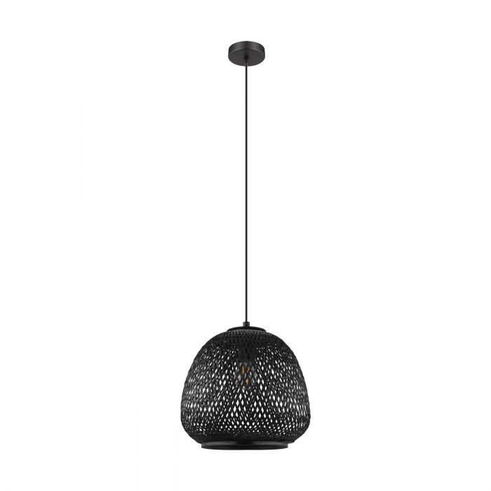 EGLO DEMBLEBY 1 Hanglamp - Zwart - E27 - 40W - Staal - 110cm
