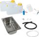 Icecat Mini-keuken, keuken voor op de camping, keukenunit, compleet bouwpakket, inclusief batterij, wasbak, afmetingen 265x160x100 mm, geschikt voor model T5