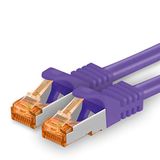 1aTTack.de 10 Gb/s LAN-patchkabel 1x 15m RJ45 netwerkkabel CAT7 - paars