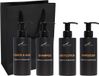 Claudius Cosmetics B.V. Compleet pakket Sweet Orange & Cedarwood - Shower & Wash + Shampoo + Bodylotion + Handzeep - 300 ml per fles - complete set van 4 stuks - met luxe gift tas - cadeau - giftset voor hem en haar