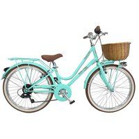 Tiffany Meisjesfiets Dolce Vita CAPPUCCINO 24" 6V met mand