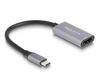 Delock 60020 HDMI kabel 0,15 m USB Type-C naar HDMI Zwart, Grijs