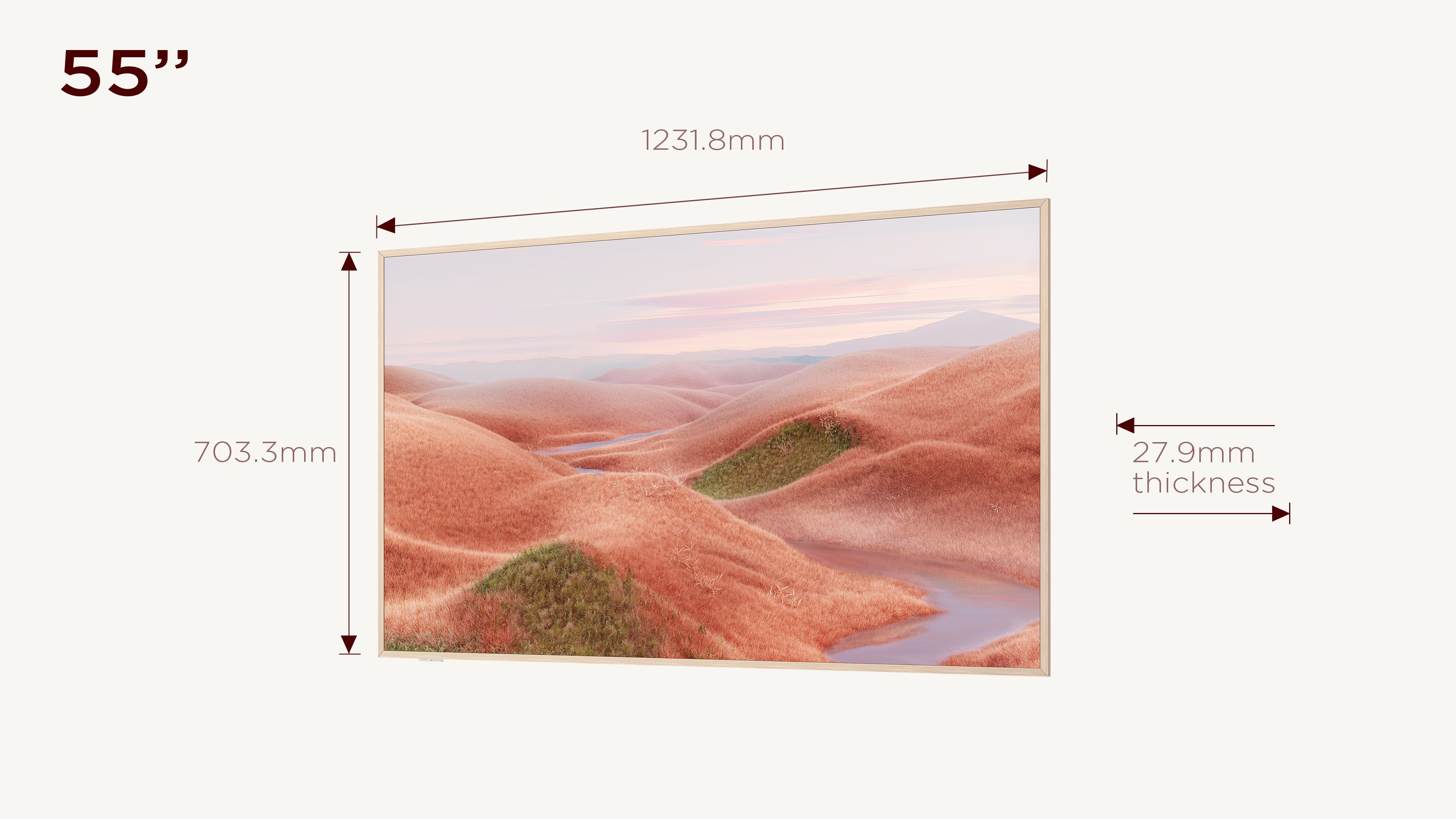 TCL 55A300W / QLED screen / 55 inch / 2024